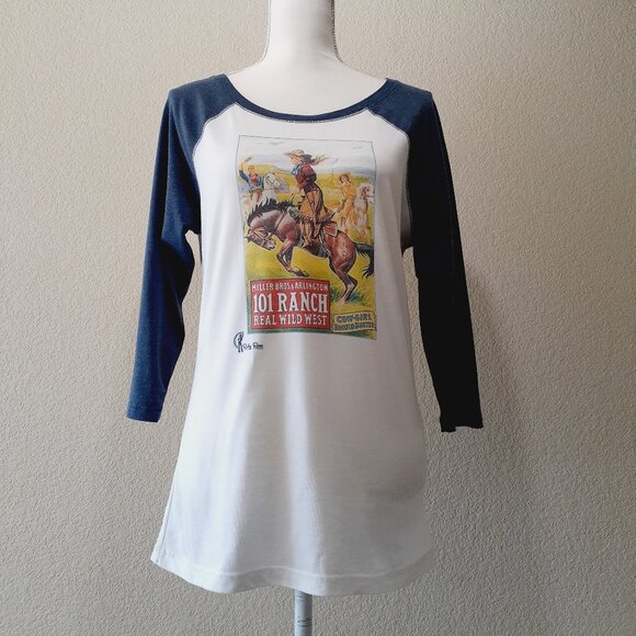 District Tops - District Cowgirl Screen Print Tee